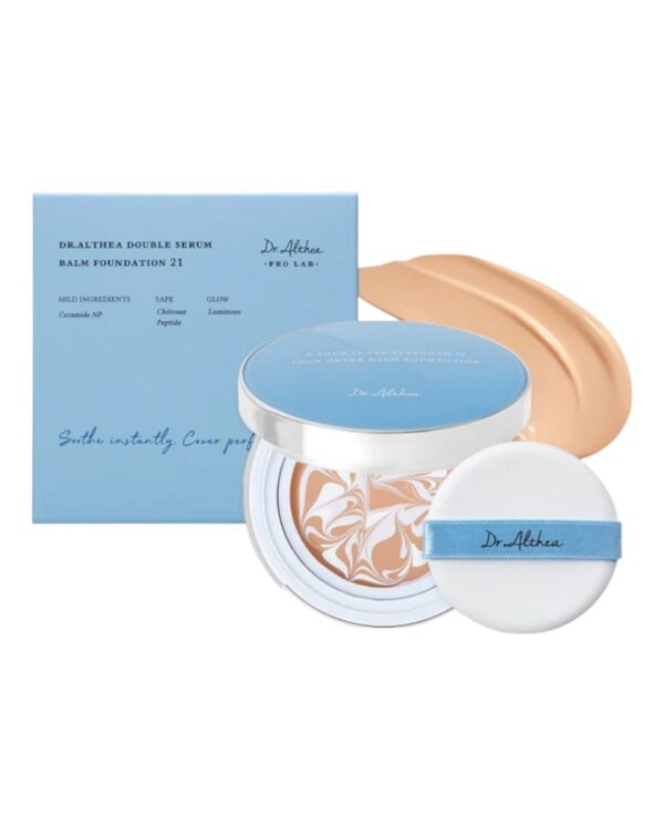 Кушон тональний №21 Dr.Althea Double Serum Balm Foundation 21 SPF50+ 12гр