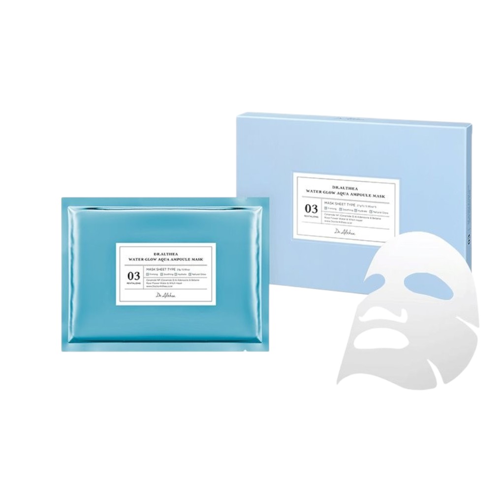 Water Glow Aqua Ampoule Mask Dr.Althea Тканинна маска для обличчя , 5 шт - Зображення 1