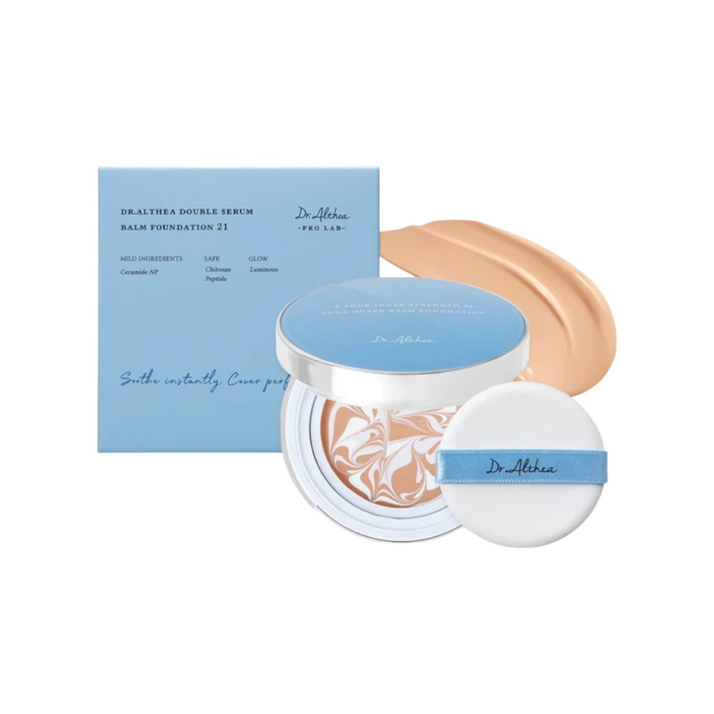 Кушон тональний №21 Dr.Althea Double Serum Balm Foundation 21 SPF50+ 12гр - Зображення 1