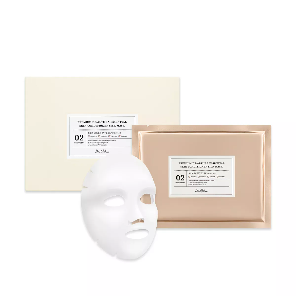 Набір тканинних масок Dr.Althea Premium Essential Skin Conditioner Silk Mask, 5 шт - Зображення 1